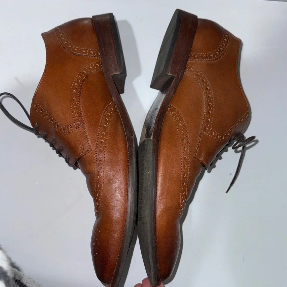 Cole Haan Williams Wingtip‎ Oxford Men 14 British Tan Good C24116 Leather Brogue